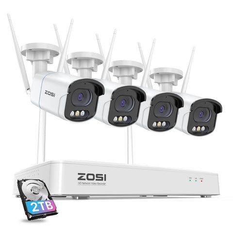 C186 4MP Wireless All-Home WiFi Security System + 2TB Hard Drive