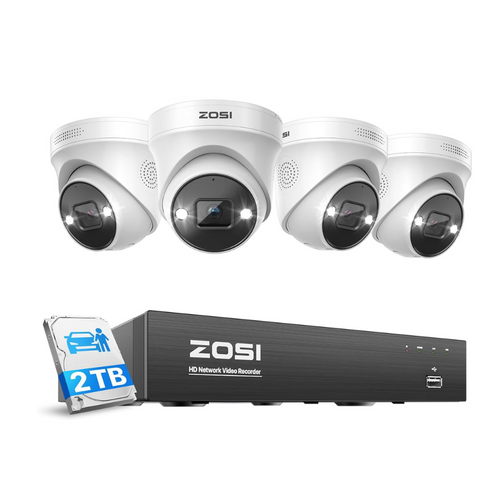 C225 4K 8 Channel Security System + Up to 8 Cameras + 2TB Hard Drive