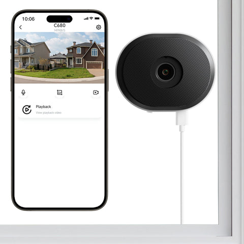 C680 3MP Window Camera With 2.4GHz & 5GHz WiFi