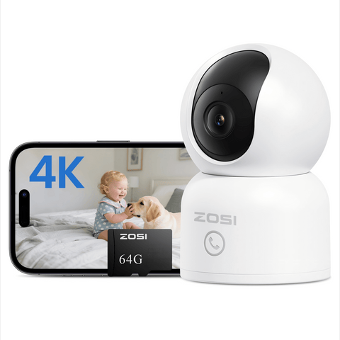 C518 4K PTZ 2.4GHz /5GHz WiFi Camera + Max 256GB Local Storage