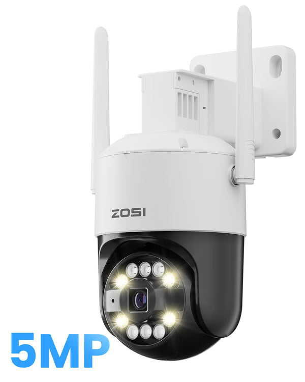 C296B 5MP Wi-Fi 6 Pan/Tilt Security Camera + Up to 256GB Local Storage