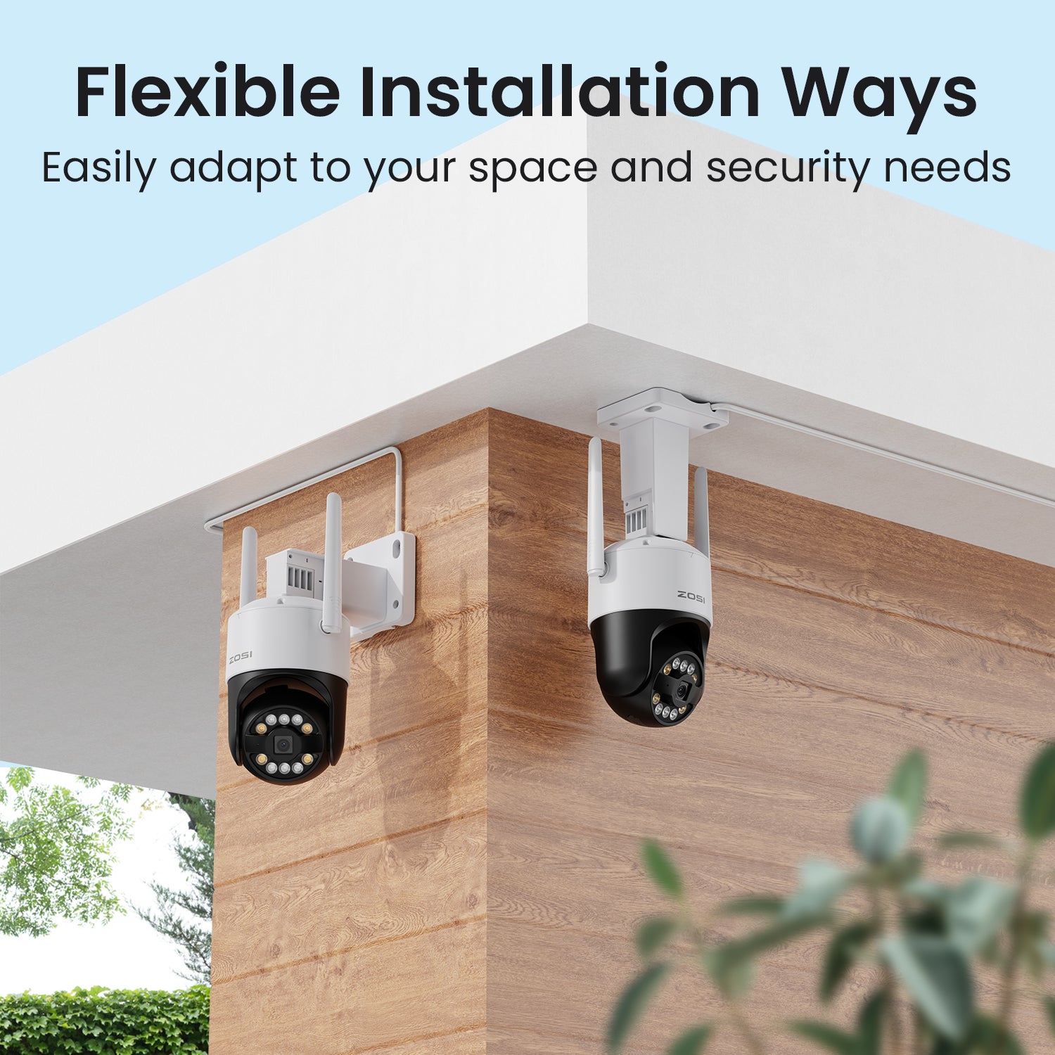 C296B 4K Wireless NVR Security Camera System + 8CH NVR with 1TB