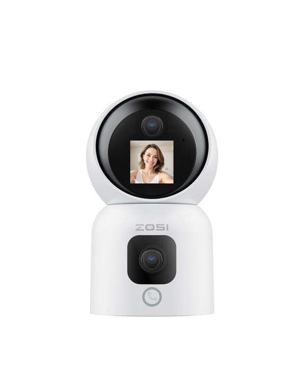 C528M 6MP 2.4GHz 5GHz WiFi Camera with Dual Lens(3MP + 3MP) + 360° Views+Max 256GB Local Storage