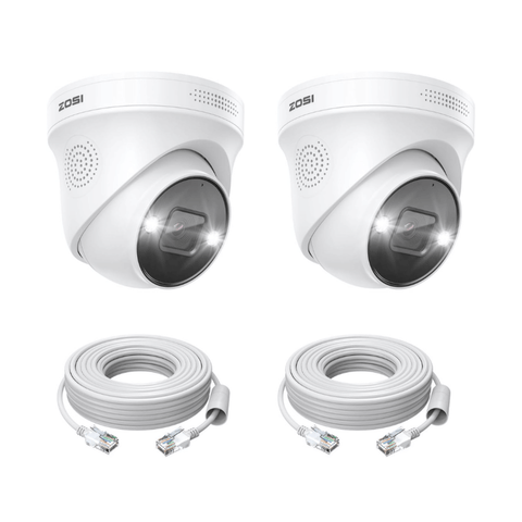 C225 2pack/4pack 4K PoE IP Camera + 60ft Ethernet Cable
