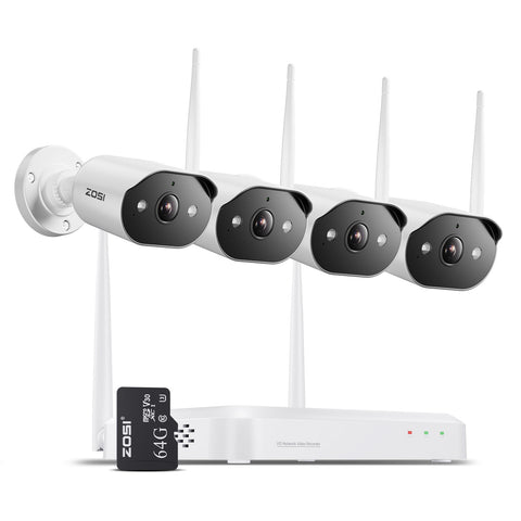 C302 3MP Wi-Fi 6 Security Camera System + 64GB SD Card