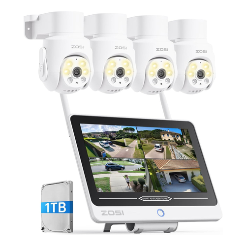 C280 5MP 8CH PTZ Wireless Security System + 1TB Hard Drive