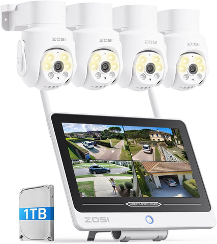 C280 5MP 8CH PTZ Wireless Security System + 1TB Hard Drive