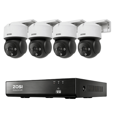 C290 4K PTZ PoE Security System + 4K 8CH PoE NVR with 2TB Hard Drive