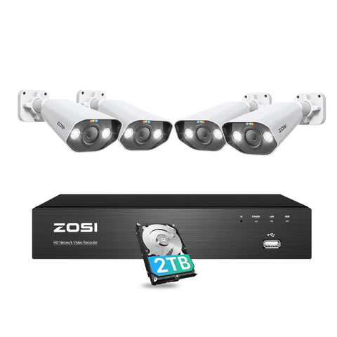 C182 4K 8-Channel PoE Camera System + 2TB Hard Drive