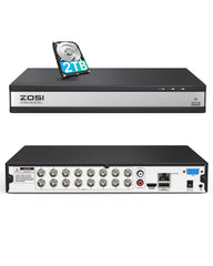 2MP 16 Channel Video Recorder DVR + 2TB Hard Drive