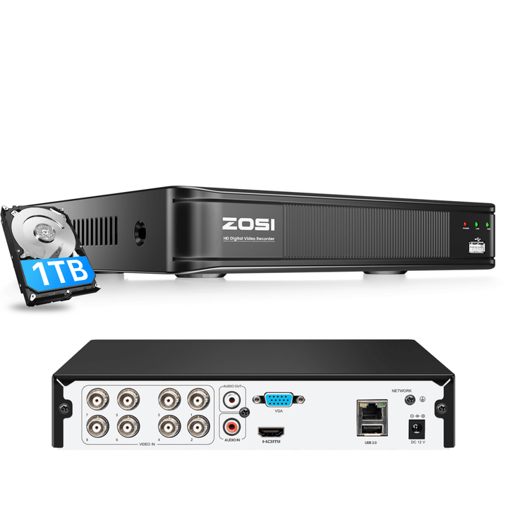 コントロ 8CH 1080P DVR Digital Video Recorder - For AHD/CVI/TVI/CVBS