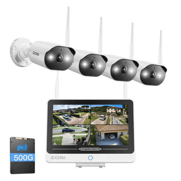 C302 3MP 8CH Wireless Security Camera System + 12 inch LCD Monitor