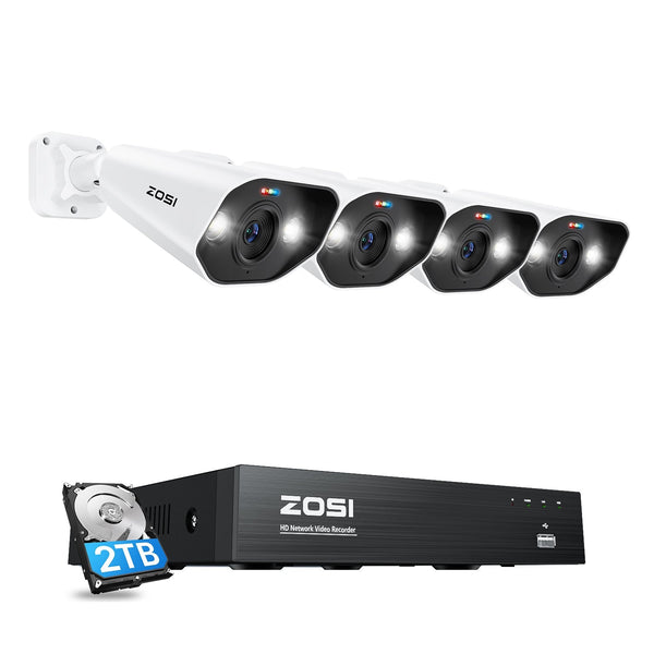 C182 4K 8-Channel PoE Camera System + 2TB Hard Drive